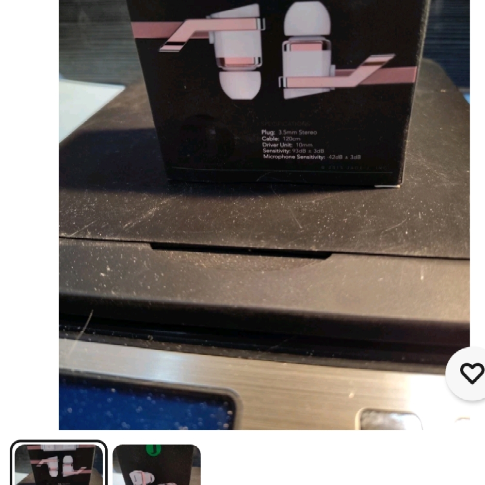 Black and Pink Wired Earphones